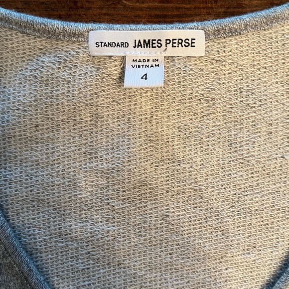 James Perse Standard Gray Sweatshirt Tunic Dress Size 4 (XL) - Picture 9 of 13